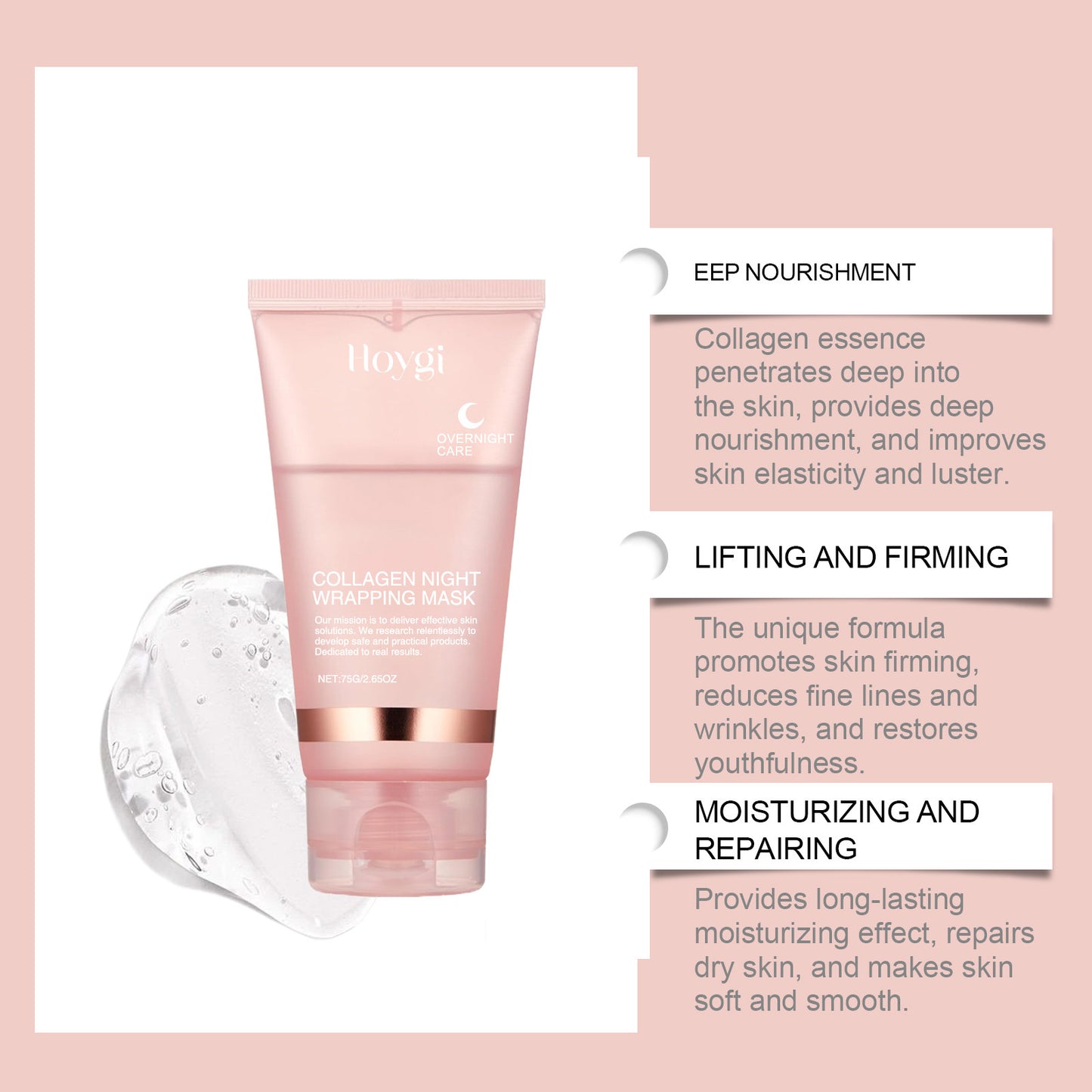 Korean Collagen Overnight Peel-Off Mask | Deep Hydration